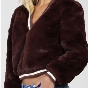 Somedays Lovin Faux Fur pullover.